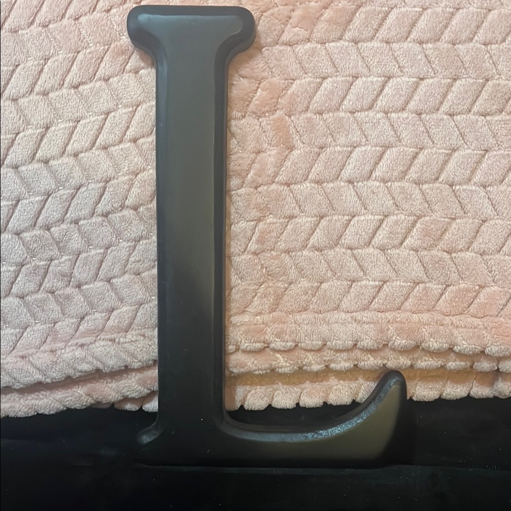 Black Decorative Letter Accent